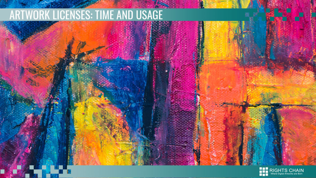 The problem of time and usage licence of Artworks