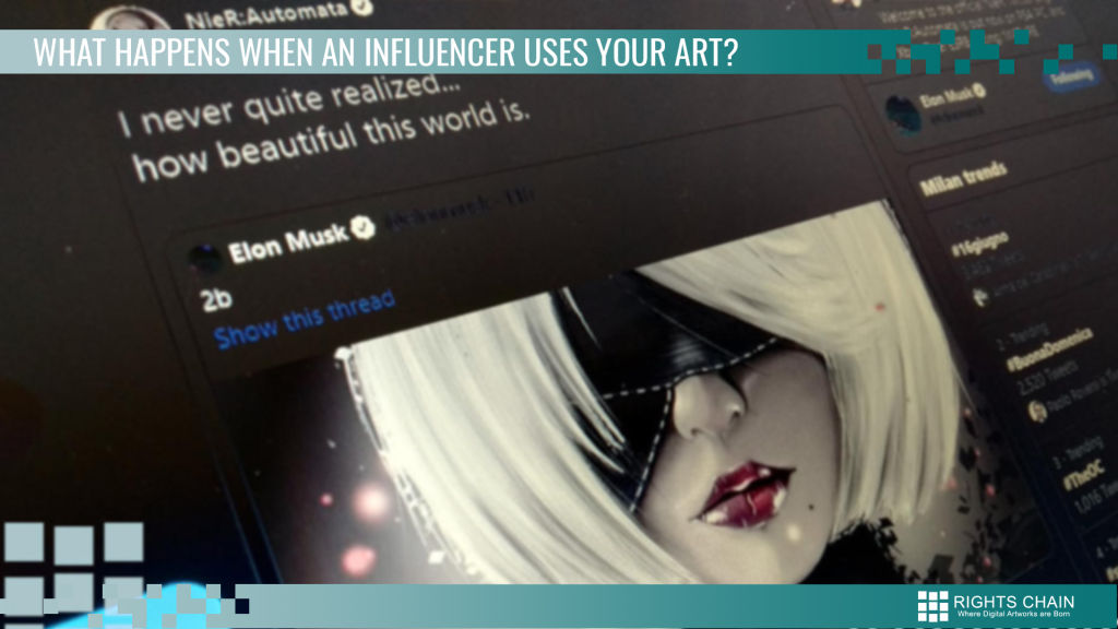 So, what happens when your art gets posted by an influencer?