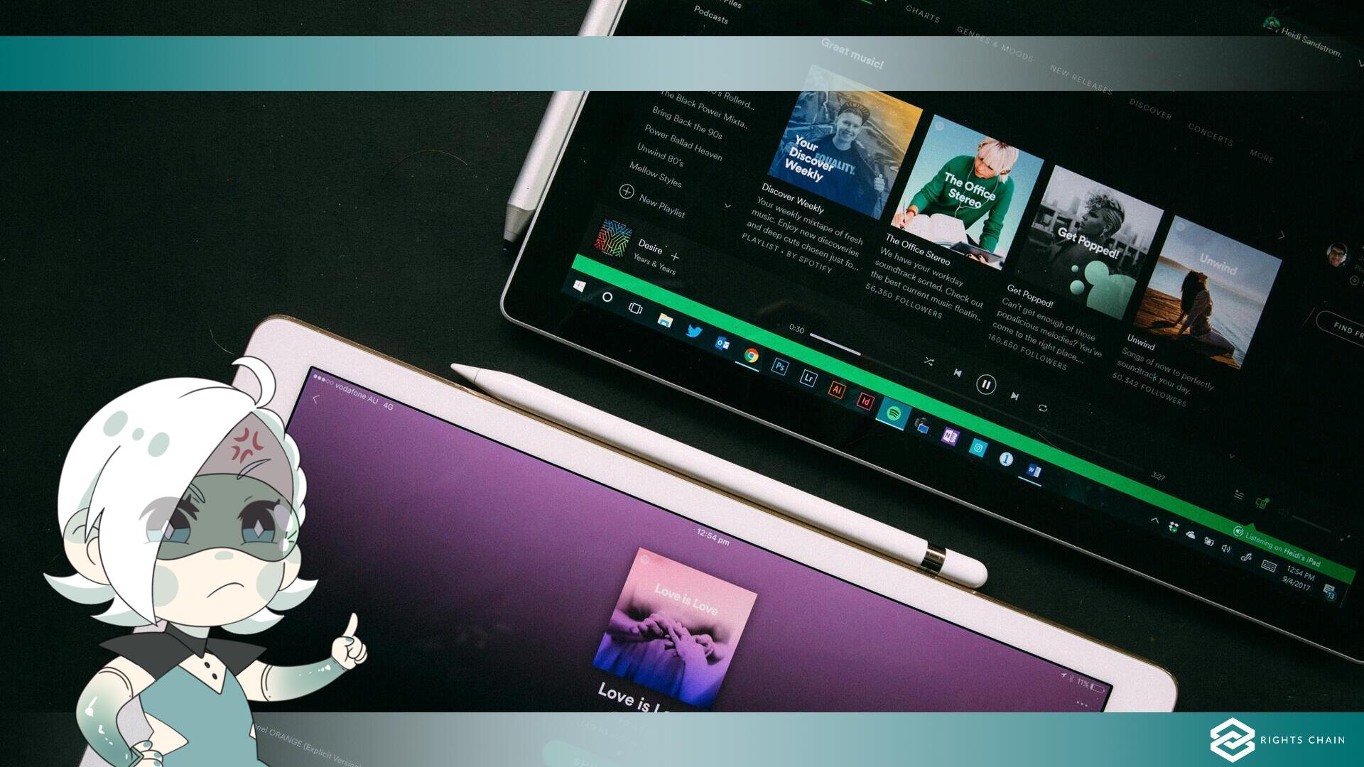 Spotify pubblica brani generati dall'IA di artisti defunti senza autorizzazione.